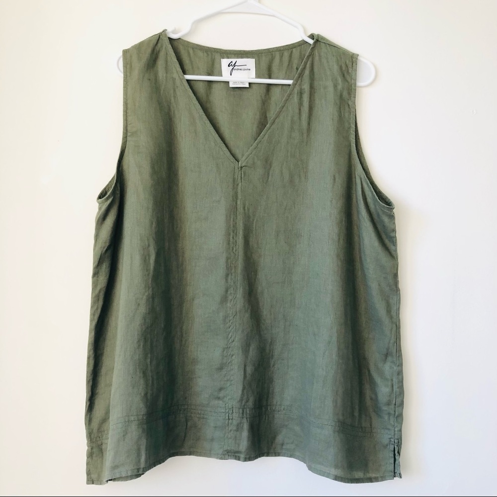 Andrea Jovine 100% Linen top, XL